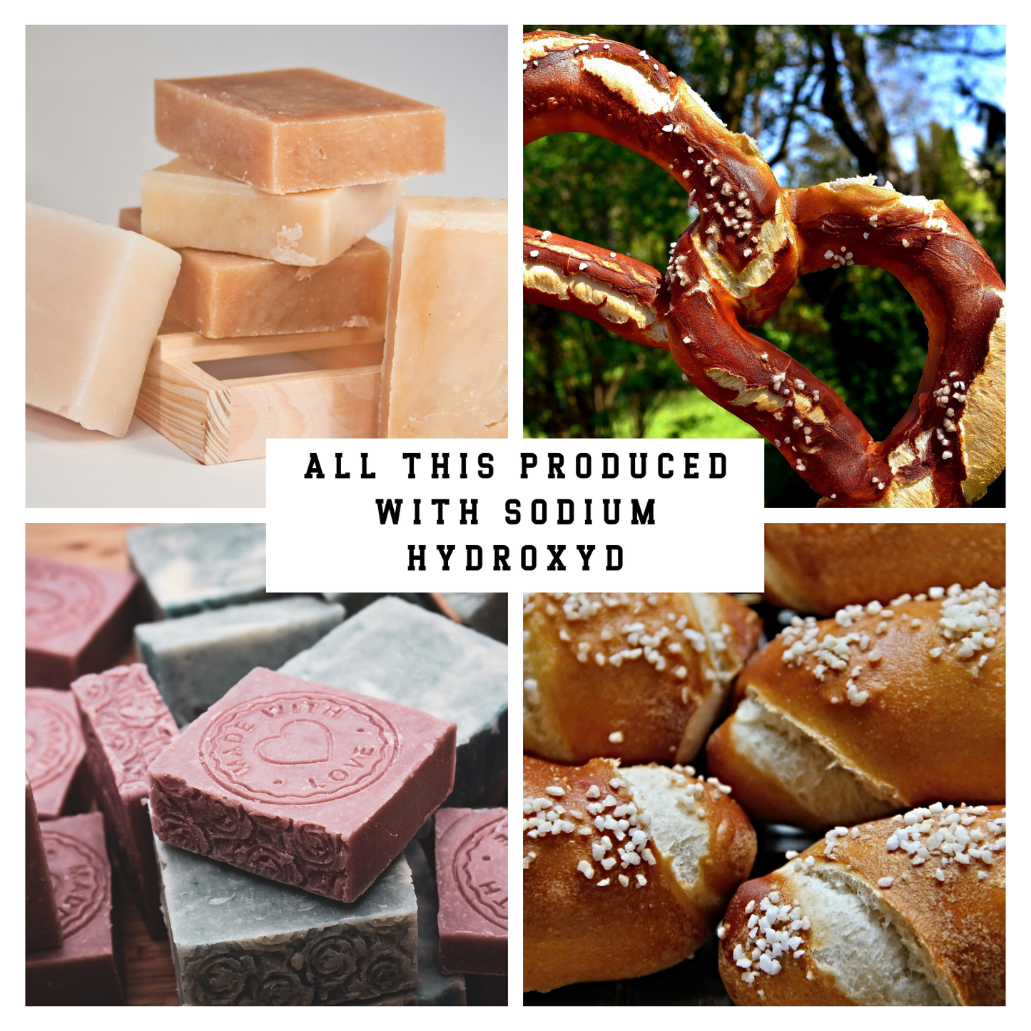 Sodium hydroxide NaOH, sodium hydroxide, caustic soda, soap making, cosmetics, pretzels, lye rolls, cleaning