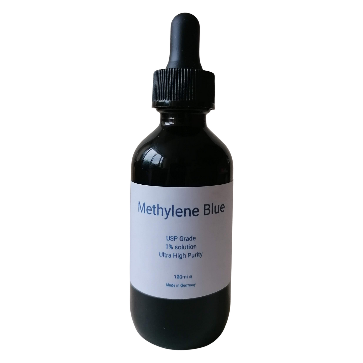 Methylene blue solution, 1% solution, USP quality, ultra-high purity solution, (99.99) dropper bottle, German seller, Made in Germany, 2 x 100ml and 2x50ml